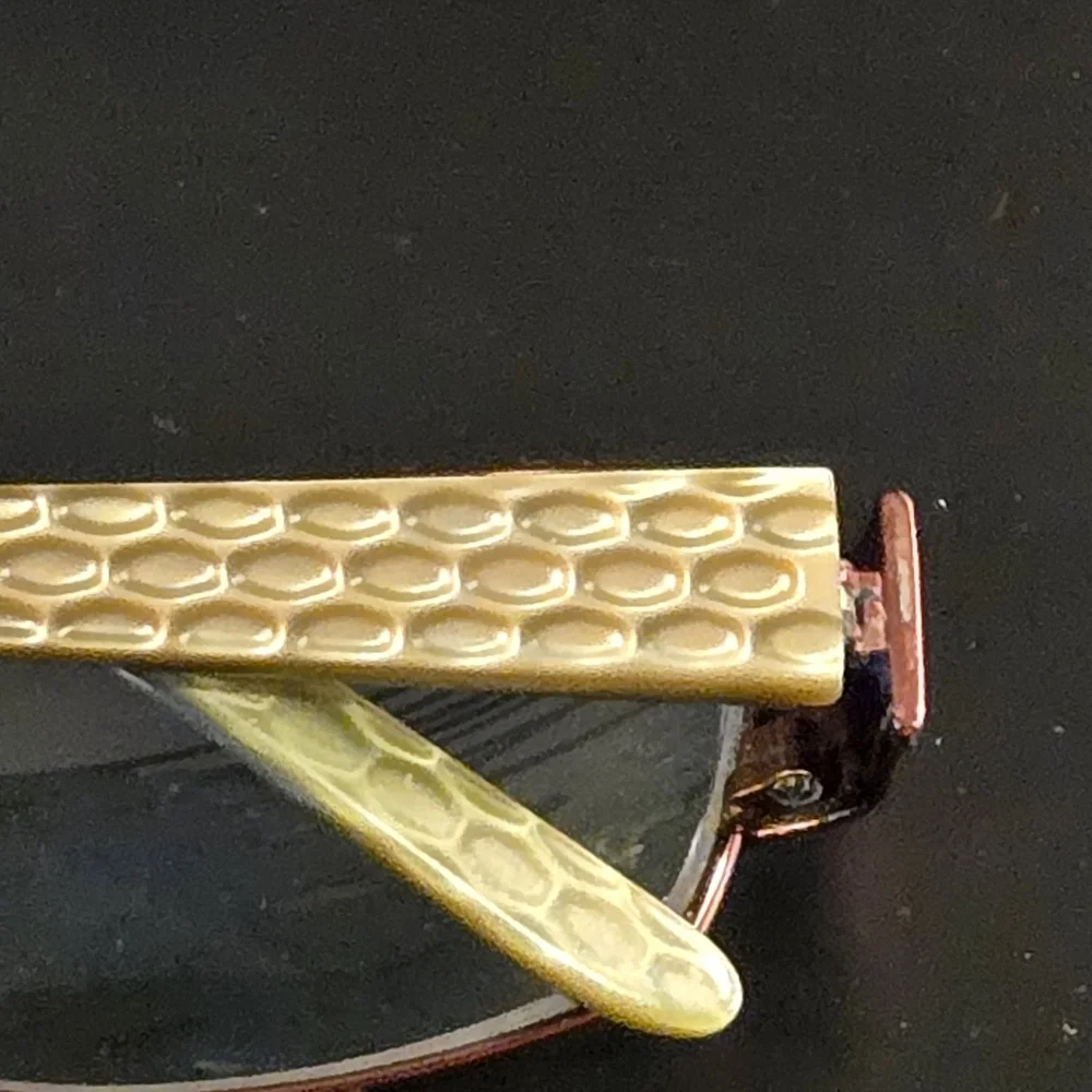 CFC 3002 Eyeglass Frames – 53‑16‑130 – Copper & Tan – Rectangular – Used